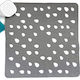 Drops Bathtub Mat with Suction Cups Gray 54x54cm