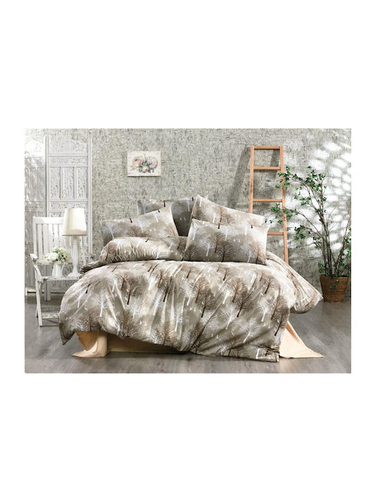 Dimcol Quilt Single 160x240cm Forest 311 Beige