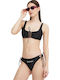 Erika Lattice Set Bikini Μπουστάκι & Brazil Μαύρο