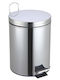 Vesta Inox Καλαθάκι Μπάνιου 5lt Ασημί