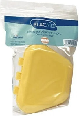 Plac Aid Denture Case Yellow