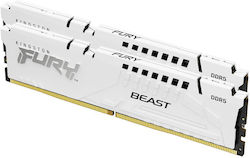 Kingston Fury Beast 64GB DDR5 RAM cu 2 module (2x32GB) și Viteză 5600 pentru Desktop