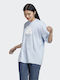 Adidas Γυναικείο Αθλητικό T-shirt Γαλάζιο