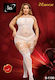 Große Größen Sexy Bodystocking Weiß
