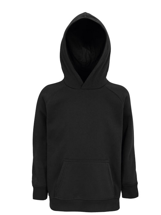 Kids Moda Kids Sweatshirt with Hood and Pocket Black