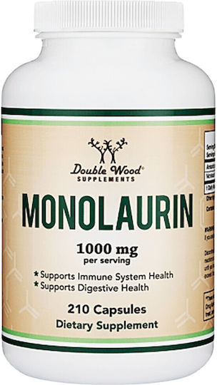 Double Wood Монолаурин 1000 mg 210 Капсули