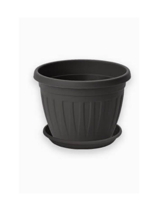 Sidirela Ε-4284 Flower Pot N024 Charcoal Ε-4284