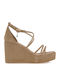 Women's Suede Platform Shoes Puro Glitter