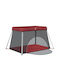 vidaXL Laufstall mit Matratze Burgundisch 110x82cm