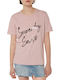 Ovin Vintage Damen T-Shirt Rosa