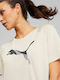 Puma Women's Athletic T-shirt Fast Drying Beige