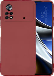 Sonique Coperta din spate Silicon Burgundy (Poco X4 Pro 5G)