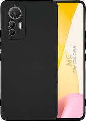 Sonique Back Cover Silicone Black (Xiaomi 12 Lite)