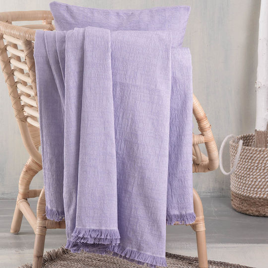 Rythmos Mauricio Sofa Throw 2 Seater 2 Sides P180xW240cm Lilac