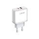 Ldnio Зарядно без кабел с USB-A порт и USB-C порт 45W Power Delivery Бял (A2526C)