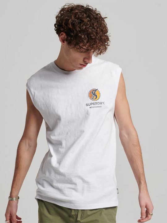 Superdry D2 Ovin Vintage T-shirt Λευκό