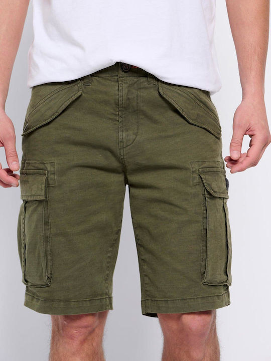 Funky Buddha Ανδρική Βερμούδα Cargo Khaki