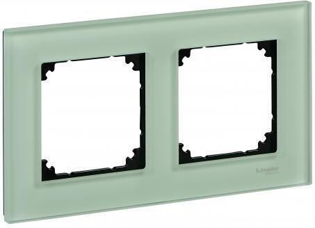 Schneider Electric Emerald green Schalterrahmen 2-fach in Grün Farbe MTN404204