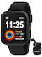 Sector S03 Gift Set Smartwatch mit Pulsmesser (Black Synthetic Strap)