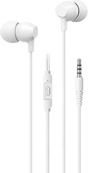 Usams SJ594 In-ear Handsfree with 3.5mm Connector White