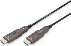 Digitus AK-330127-300-S HDMI 2.0 HDMI male - HDMI male 30m Μαύρο