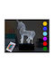 I-Total Διακοσμητικό Φωτιστικό με Φωτισμό RGB 3D Illusion LED Διάφανο