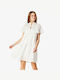 Forel Summer Mini Dress with Ruffle White