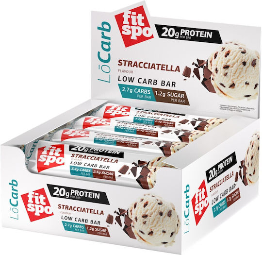 Fit Spo LoCarb Bars with 20gr Protein & Flavor Stracciatella 12x60gr