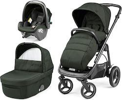 Peg Perego Vivace SLK Modular 3 In 1 Adjustable 3 in 1 Baby Stroller Suitable for Newborn Green 9.4kg 02827FG74PL01