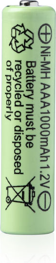 Naxius Rechargeable Battery AAA Ni-MH 1000mAh 1.2V 2pcs