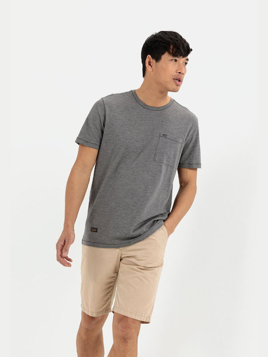 Camel Active Men's Athletic T-shirt Short Sleeve Gray