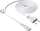 Akyga IEC C7 - Euro Cable 1.5m Λευκό AK-RD-06A