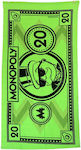 Hasbro Monopoly Prosoape de plajă pentru copii Verde 140x70cm MON01