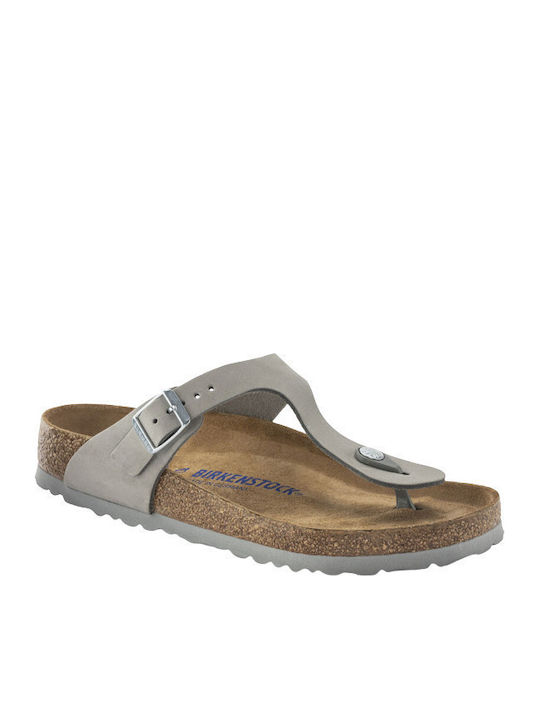 Birkenstock Gizeh Soft Footbed Anatomisch Σανδάλια Dove Gray