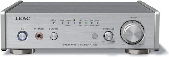 Teac AI-303 Integrated Hi-Fi Amplifier Stereo 50W/4Ω 25W/8Ω Silver