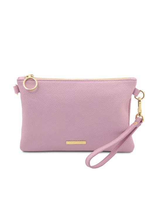 Tuscany Leather Δερμάτινος Γυναικείος Φάκελος Ροζ