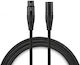 Warm Audio Cable XLR male - XLR female Μαύρο 15.2m (PREM-XLR-50)