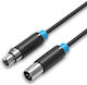 Vention Cable XLR male - XLR female Μαύρο 1.5m (BBFBG)