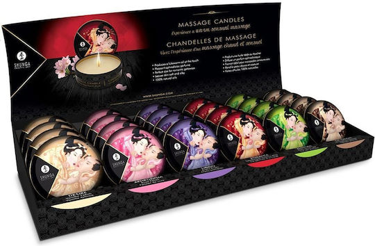 Shunga Κερί για Μασάζ Mini Display 24τμχ