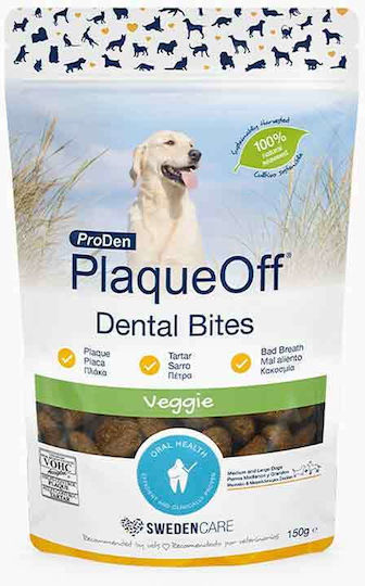 PlaqueOff Plaque Off Dental Bites Dental Dog Treats for Medium Breeds 150gr