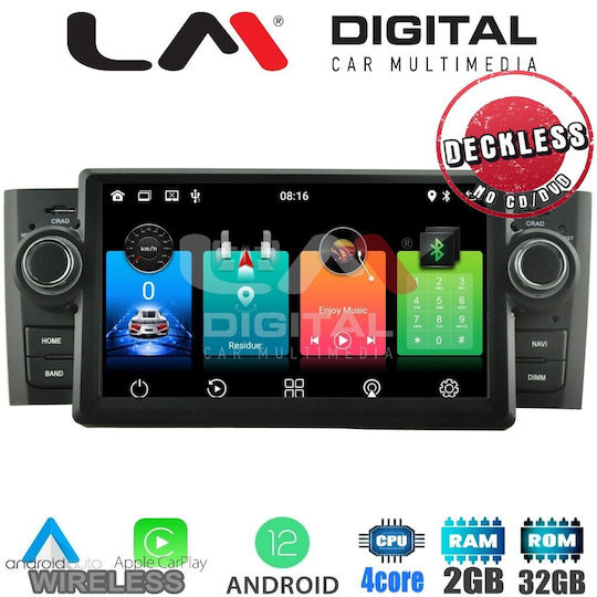 LM Digital Ηχοσύστημα Αυτοκινήτου για Fiat Punto / Grande Punto / Punto Evo 2005-2012 (Bluetooth/USB/WiFi/GPS) με Οθόνη Αφής 7"