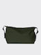 Herren Necessaire Wash in Khaki Farbe 18cm