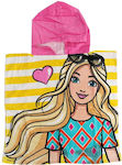 Mattel Poncho de plajă pentru copii Barbie 100 x 50cm.