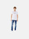 Teddy Men's Jeans Pants Elastic with Regular Straight Fit Blue