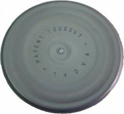 Vacal Plastic Cap Floor with Output 100mm Silver 39002