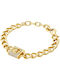 Michael Kors Bracelet Chain Premium made of Brass Gold Plated with Zircon