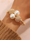 Famous Shoes Damen Armband Handschellen mit Perlen