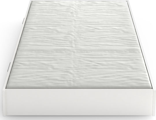 Polihome Leona Συρτάρι Κρεβατιού Ξύλινο Λευκό 199.8x93x17.8cm