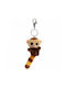 Aurora World Handmade Keychain Yoohoo Roodee The Capuchin Fabric Brown