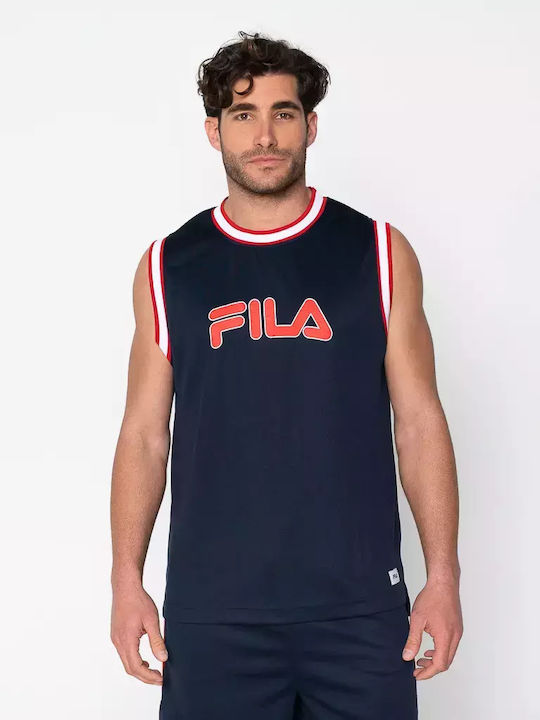 FILA Jason Αθλητική Μπλούζα Κοντομάνικη Blue Na...